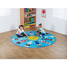 People Who Help Us Circular Carpet - Education