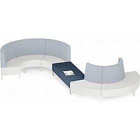 Open Modular Reception and Breakout Benches - Office Furniture