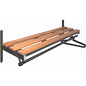 Vault Premium Wall Mounted Changing and Cloakroom Garment Rail