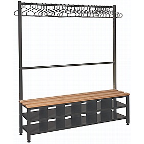 Vault Premium Bench Germ Guard Single Sided Cloakroom Benches