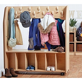 Little Hangers Nursery Freestanding Mobile Cloakroom Trolley
