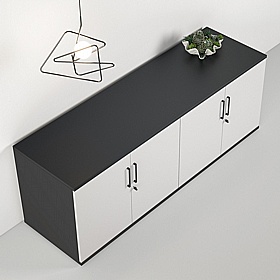 Combined 4 Door Credenza Office Storage Unit