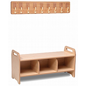 Little Hangers Nursery Wall Mounted Coat Hook and Bench Ultimate Bundle Deal - Education