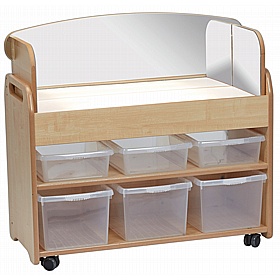 Tidy Tots Nursery Mobile Light Box Trolleys with Mirror Surround