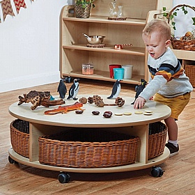 Tidy Tots Nursery Single Tier Mobile Circular Storage Unit