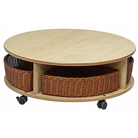 Tidy Tots Nursery Single Tier Mobile Circular Storage Unit - Education