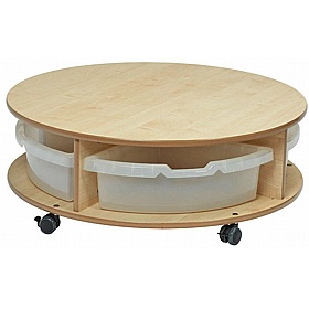Tidy Tots Nursery Single Tier Mobile Circular Storage Unit - Education