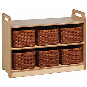 Tidy Tots Nursery Shelf Unit with Display and Mirror Back