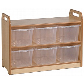 Tidy Tots Nursery Shelf Unit with Display and Mirror Back - Education