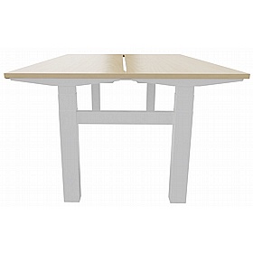 Progress Plus Electric Height Adjustable 2 Person Shallow Rectangular Back to Back Desks - Office Furniture