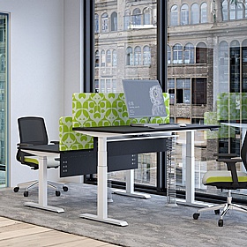 Progress Plus Electric Height Adjustable Rectangular Office Desks - Office Furniture