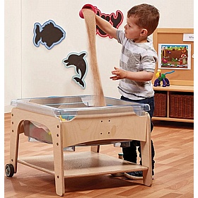 Mini Sand and Water Station With Shelf