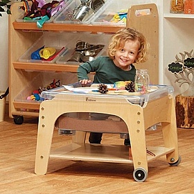 Mini Sand and Water Station With Shelf - Education