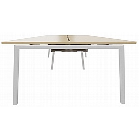 Linnea 4 Person A-Frame Rectangular Back to Back Sliding Top Bench Desks - Office Furniture