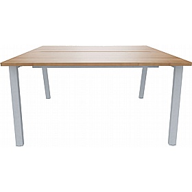 Linnea 2 Person Shallow A-Frame Rectangular Back to Back Sliding Top Bench Desks - Office Furniture