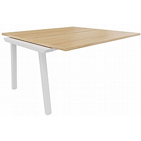 Linnea Shallow A-Frame Rectangular Back to Back Sliding Top Bench Extension Desks