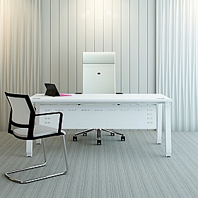 Linnea Shallow A-Frame Rectangular Starter Bench Desks - Office Furniture