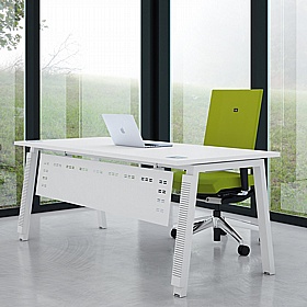 Linnea Shallow A-Frame Rectangular Starter Bench Desks - Office Furniture