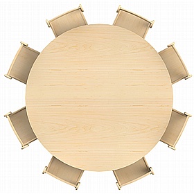 Teeny Tots Large Circular Table and Chair Set - Education