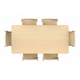 Teeny Tots Medium Rectangular Table and Chair Set - Education