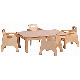Teeny Tots Large Rectangular Table and Chair Set