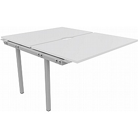 Linux II Rectangular Back to Back Bench Extension Desks - Office Furniture