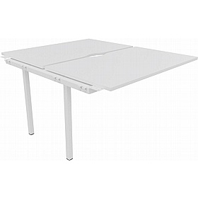 Linux II Rectangular Back to Back Bench Extension Desks - Office Furniture