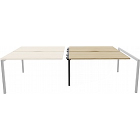 Linux II Rectangular Back to Back Bench Extension Desks - Office Furniture