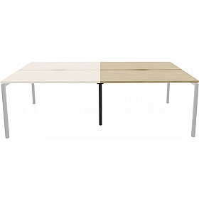 Linux II Rectangular Back to Back Bench Extension Desks - Office Furniture