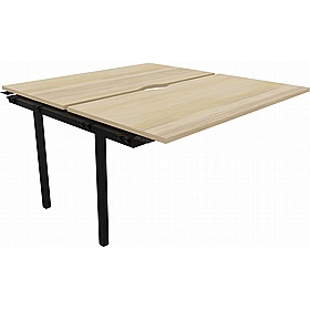 Linux II Rectangular Back to Back Bench Extension Desks - Office Furniture