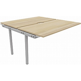 Linux II Rectangular Back to Back Bench Extension Desks - Office Furniture