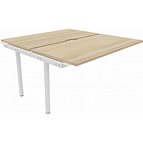 Linux II Rectangular Back to Back Bench Extension Desks - Office Furniture