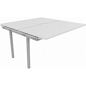 Linux II Rectangular Back to Back Bench Extension Desks - Office Furniture