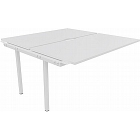 Linux II Rectangular Back to Back Bench Extension Desks - Office Furniture
