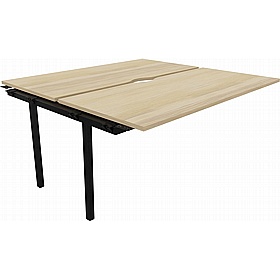 Linux II Rectangular Back to Back Bench Extension Desks - Office Furniture