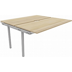 Linux II Rectangular Back to Back Bench Extension Desks - Office Furniture