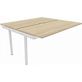 Linux II Rectangular Back to Back Bench Extension Desks - Office Furniture