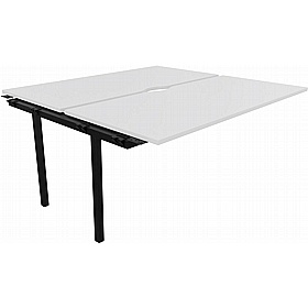 Linux II Rectangular Back to Back Bench Extension Desks - Office Furniture