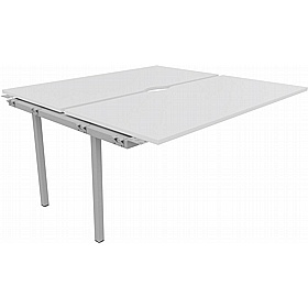 Linux II Rectangular Back to Back Bench Extension Desks - Office Furniture