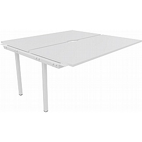 Linux II Rectangular Back to Back Bench Extension Desks - Office Furniture