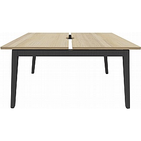 Linux II Scandi 2 Person A-Frame Rectangular Back to Back Bench Desks - Office Furniture