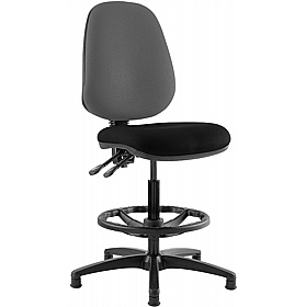 Kirby Duo High Back Draughtsman Chairs - Office Furniture