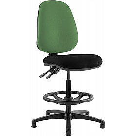 Kirby Duo High Back Draughtsman Chairs - Office Furniture