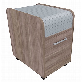 Elite Low Mobile Under Desk Tambour Pedestals