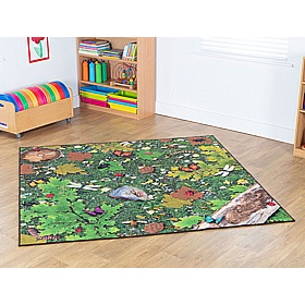 Natural World Woodland Double Sided Carpet - Education