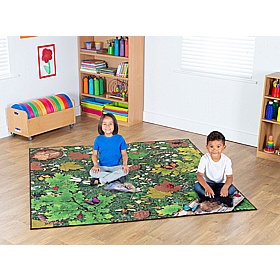 Natural World Woodland Double Sided Carpet - Education