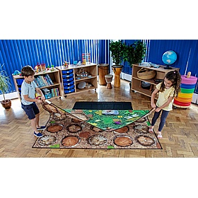 Natural World Woodland Double Sided Carpet - Education