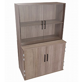 Elite Office Combination Cupboard with Glass Doors