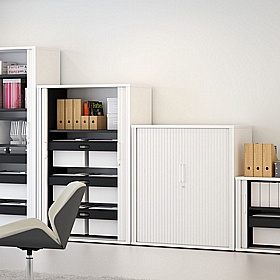 Elite Systemfile Steel Tambour Office Cupboards - Office Furniture