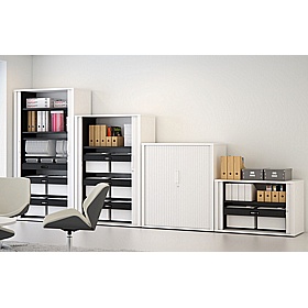 Elite Systemfile Steel Tambour Office Cupboards - Office Furniture